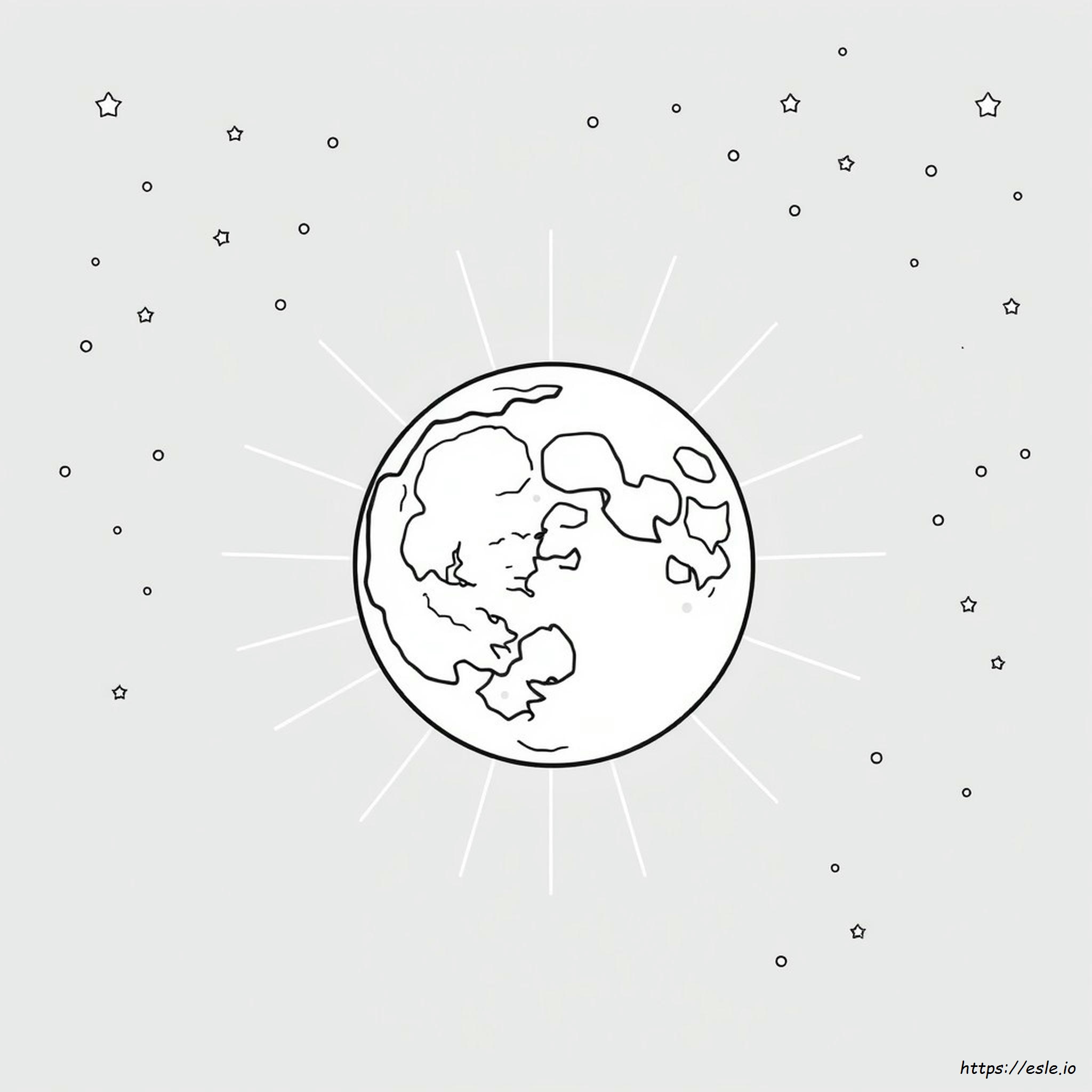 Celestial Moon Coloring Pages For Adults
