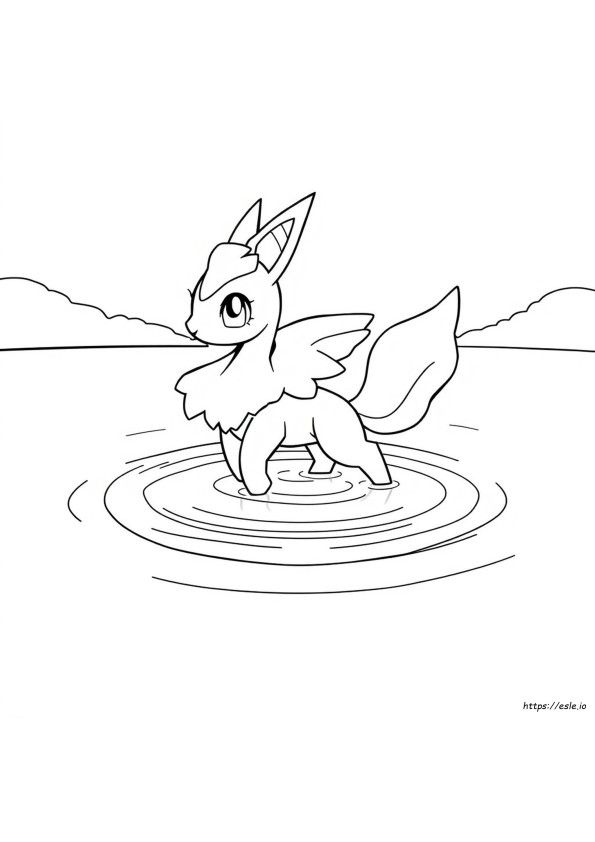 Vaporeon Da Colorare