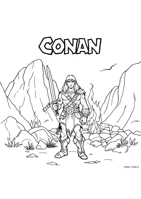Coloriages Conan