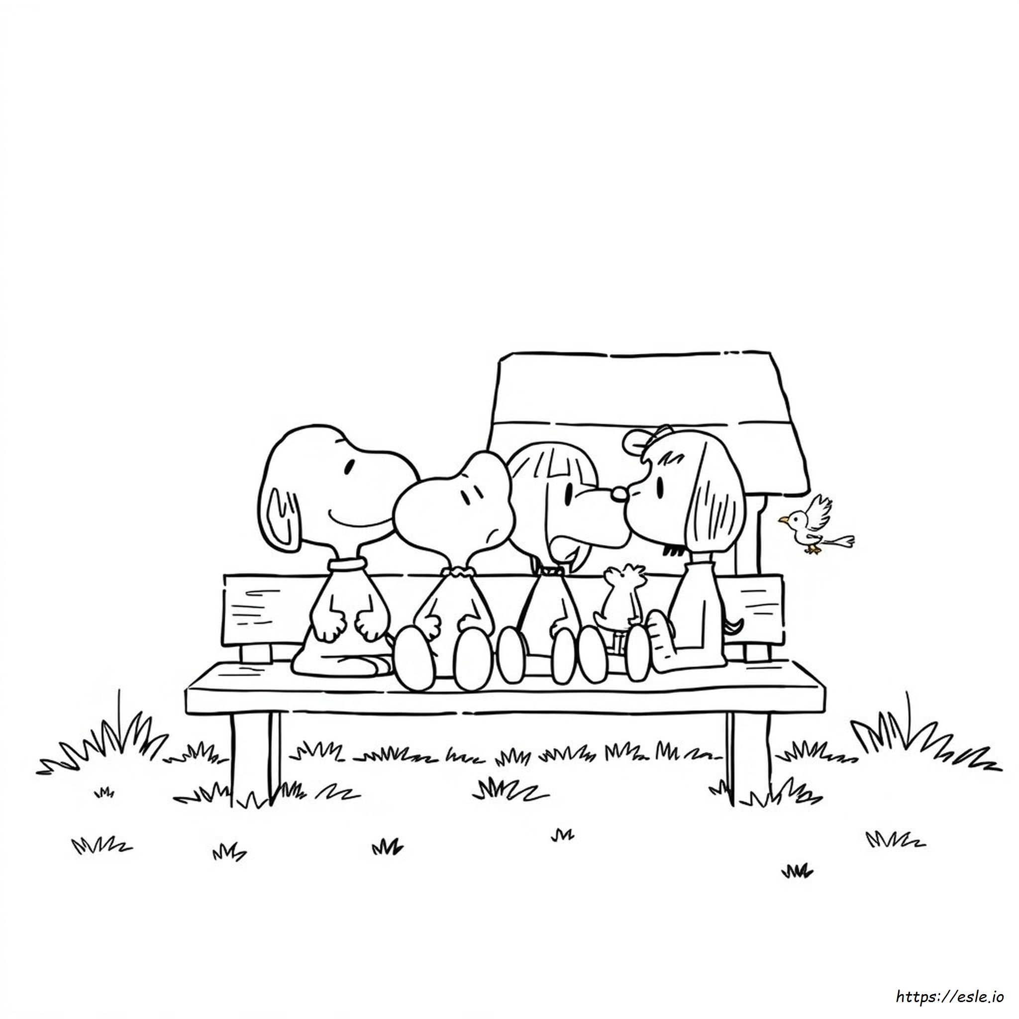 Peanuts Gang Coloring Pages