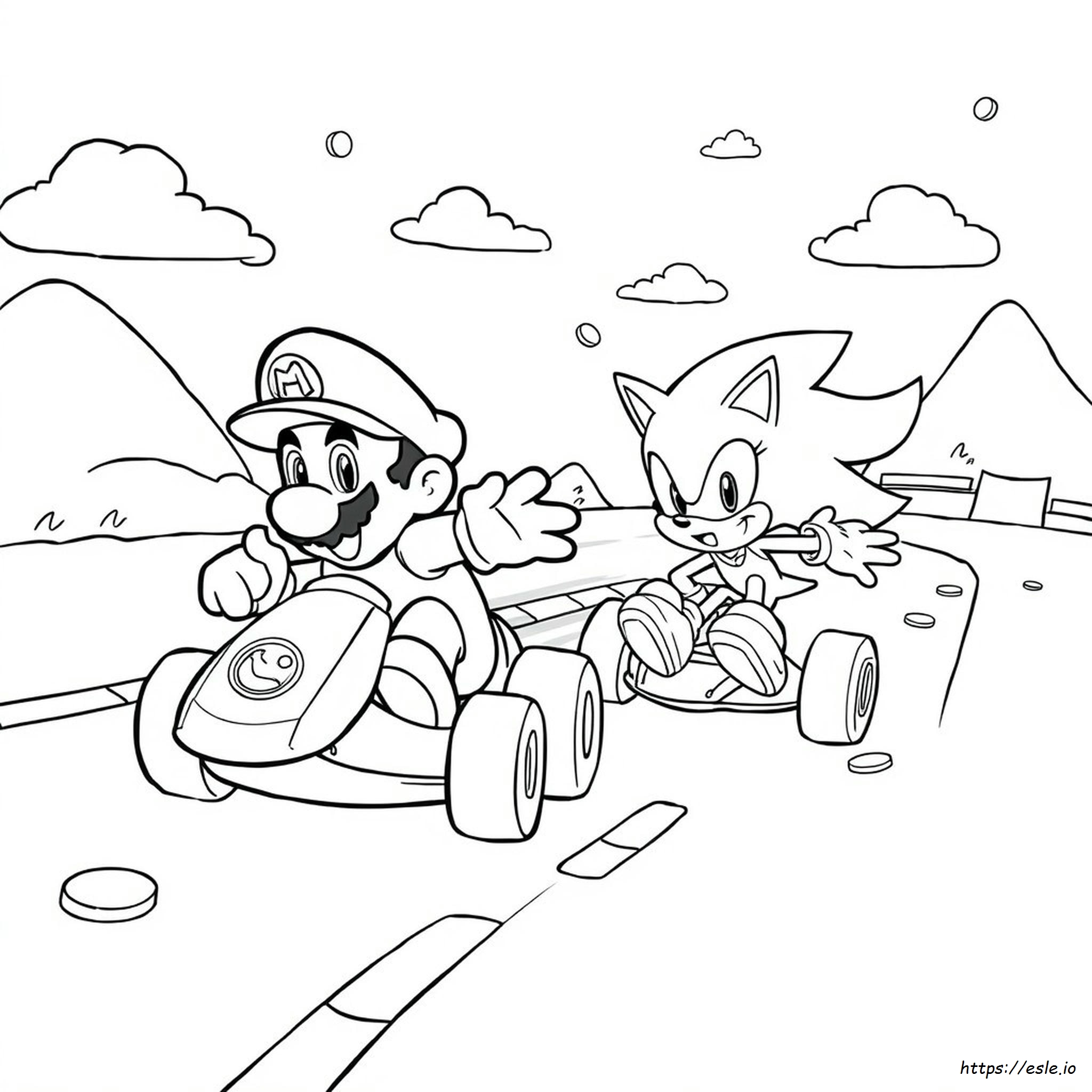 Kostenlose Ausmalbilder Mario Und Sonic