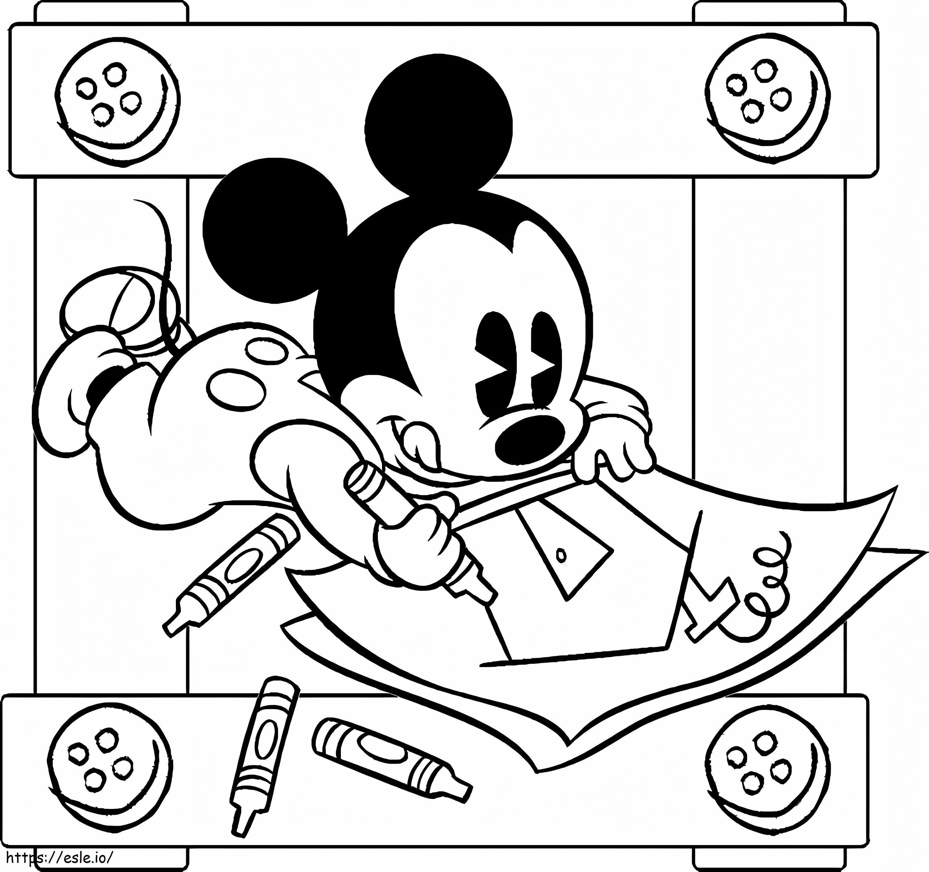 Baby Mickey kleurplaat kleurplaat
