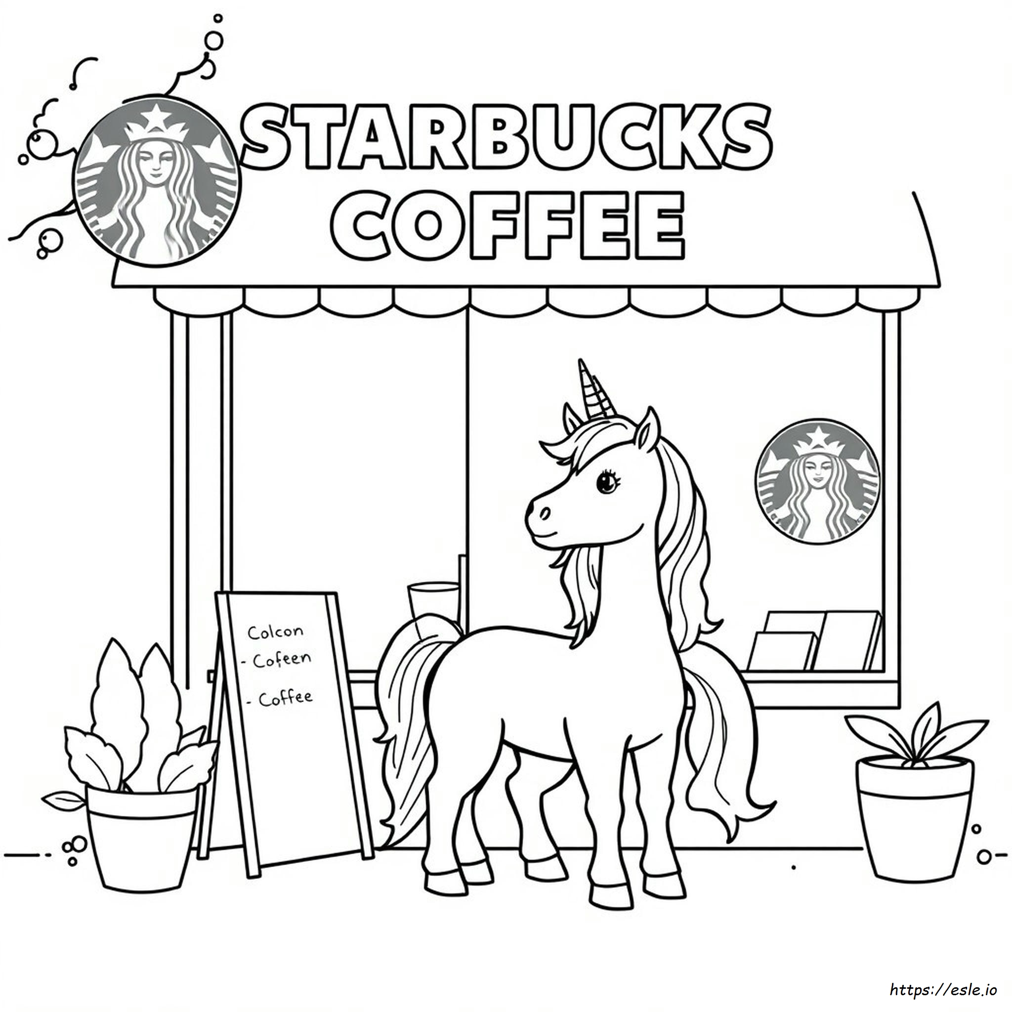 Unicorno Starbucks: Disegni Da Colorare