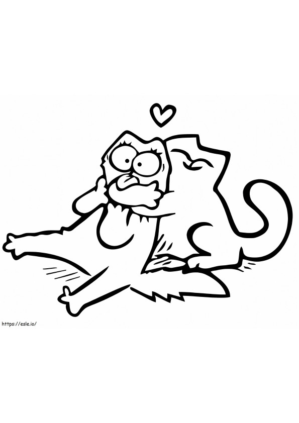 Simons Cat Free coloring page