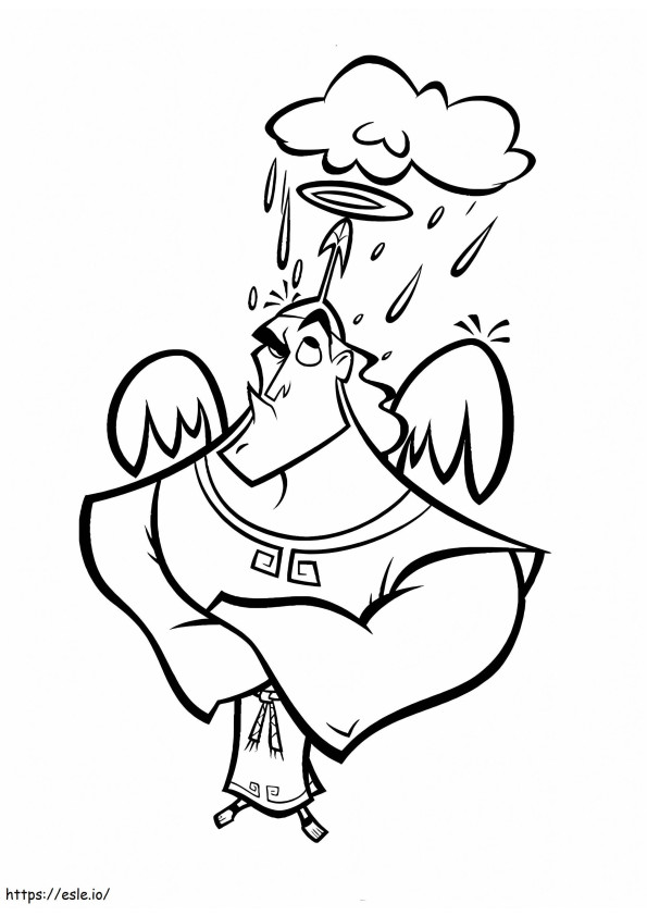 Angel Kronk From Emperors New Groove coloring page