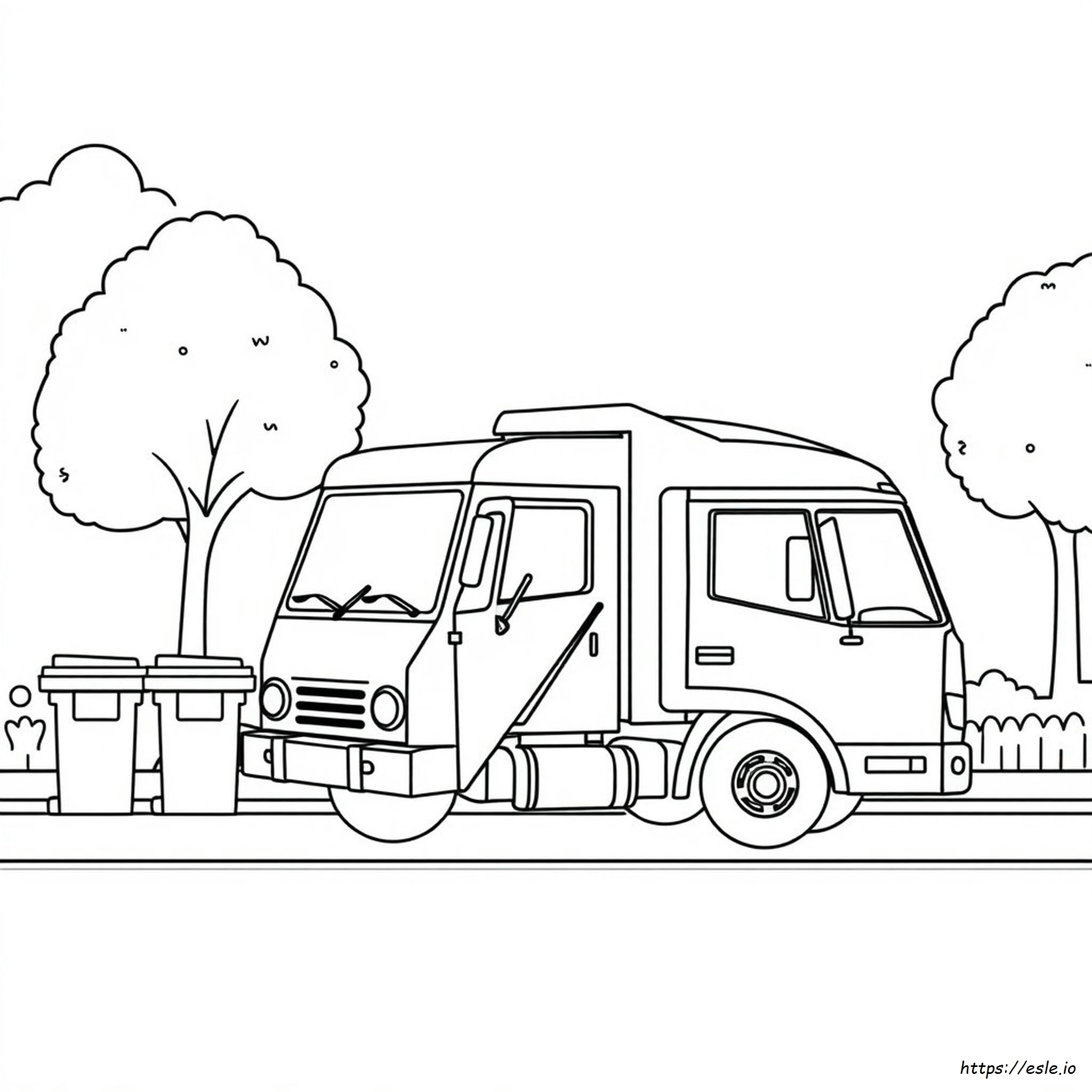 Trash Truck Coloring