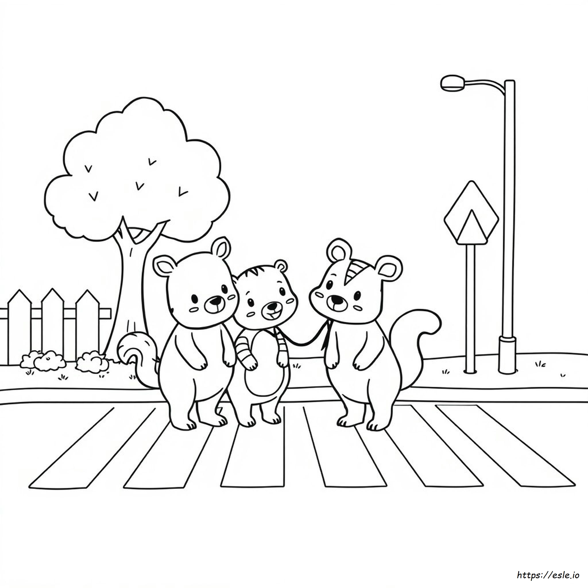 Cute Animal Crossing Coloring Page