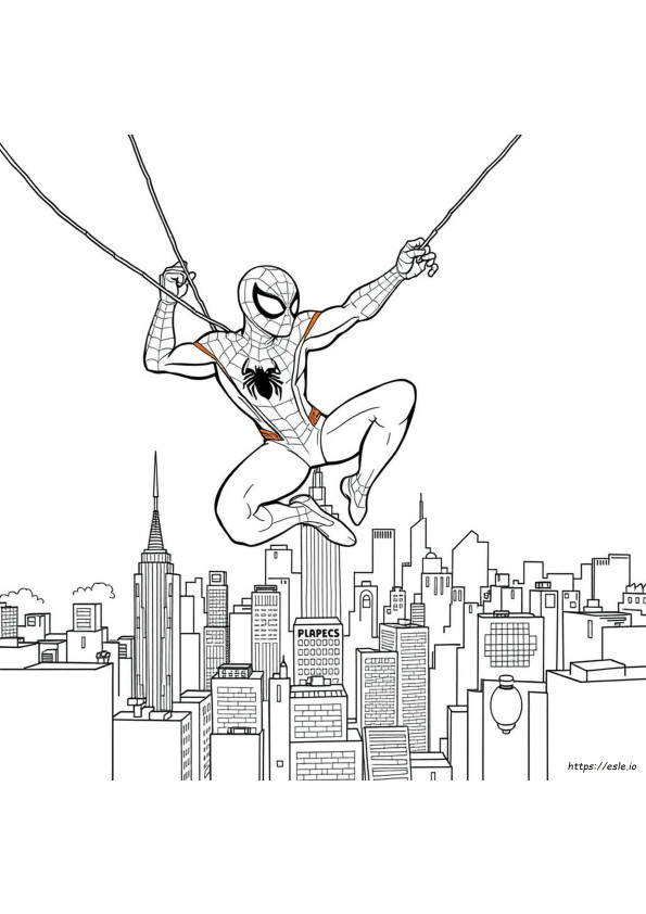 Spiderman Colouring Images