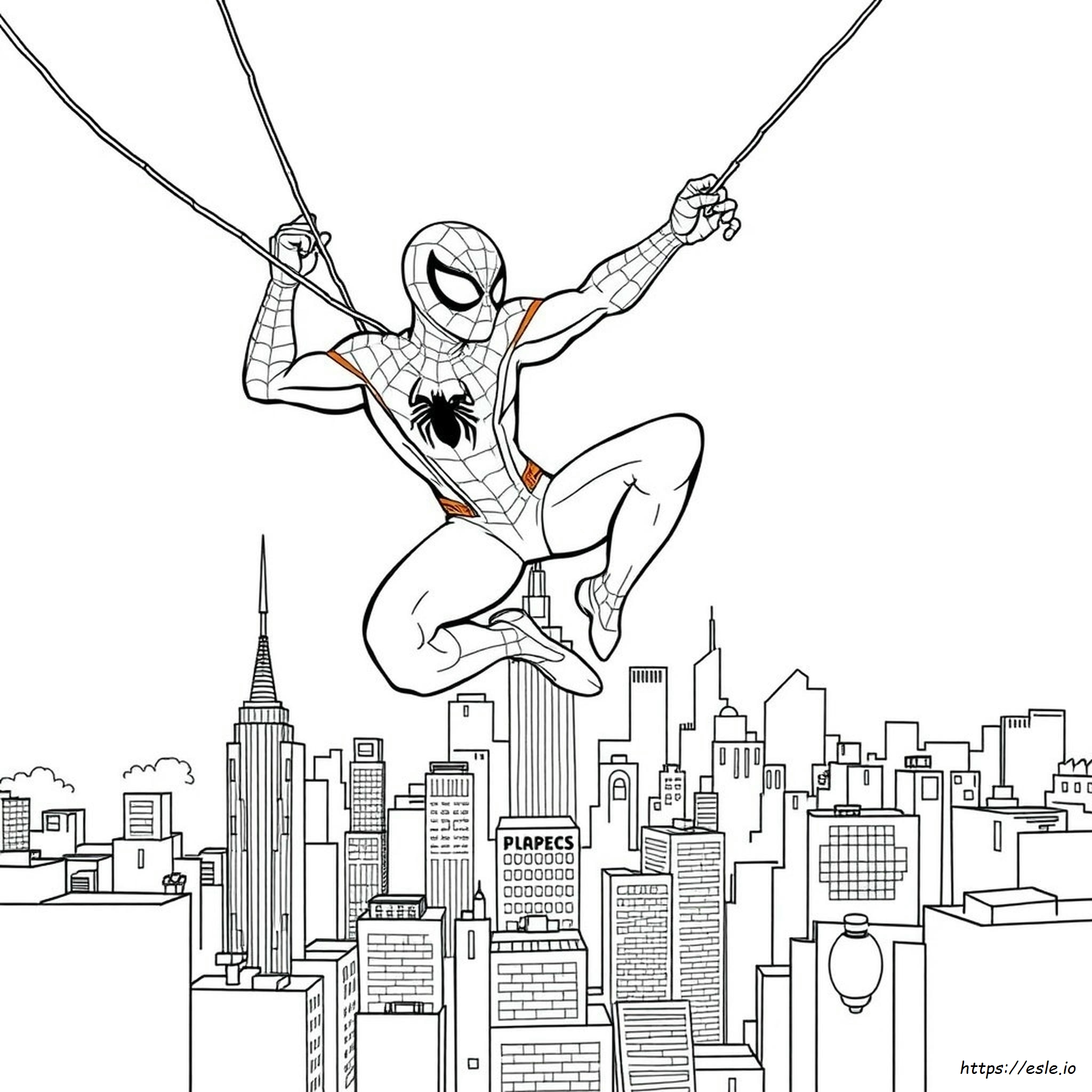 Spiderman Colouring Images
