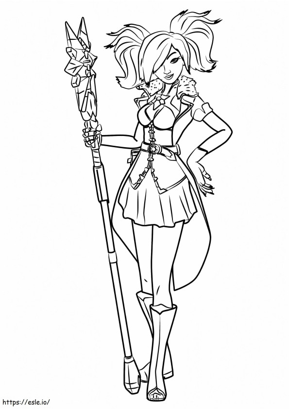 Evie From Paladins coloring page