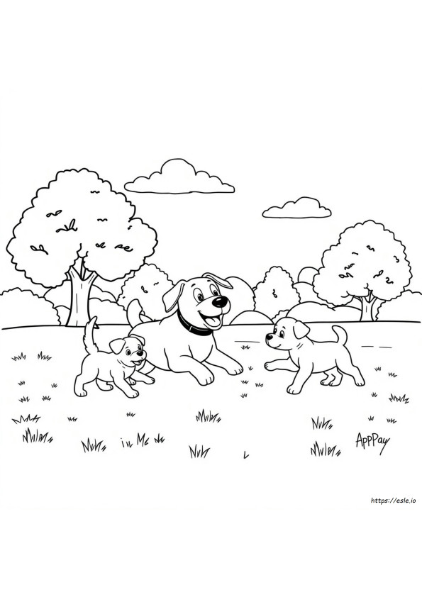 Kostenlose Ausmalbilder Hunde Und Welpen