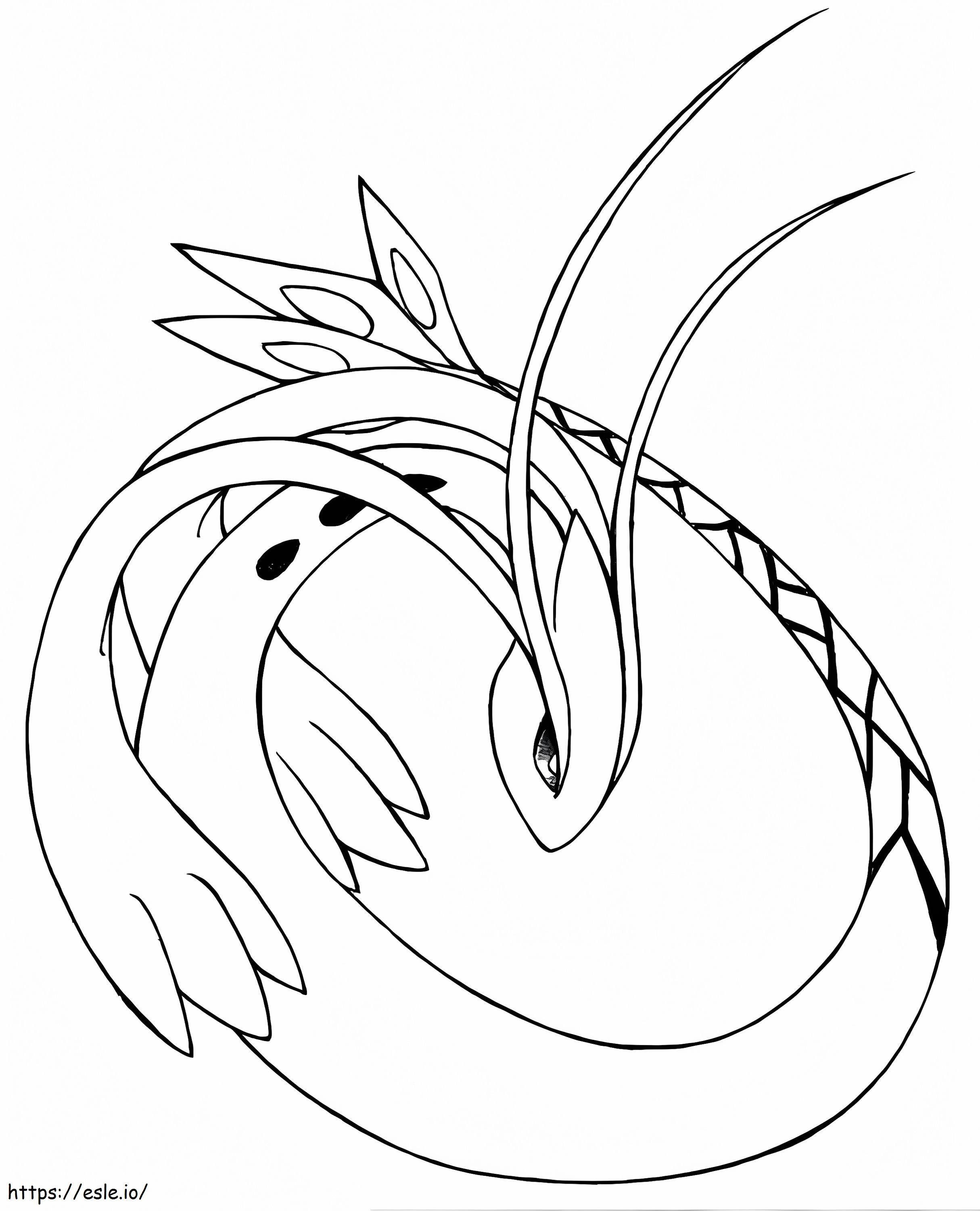 Milotic 3 coloring page