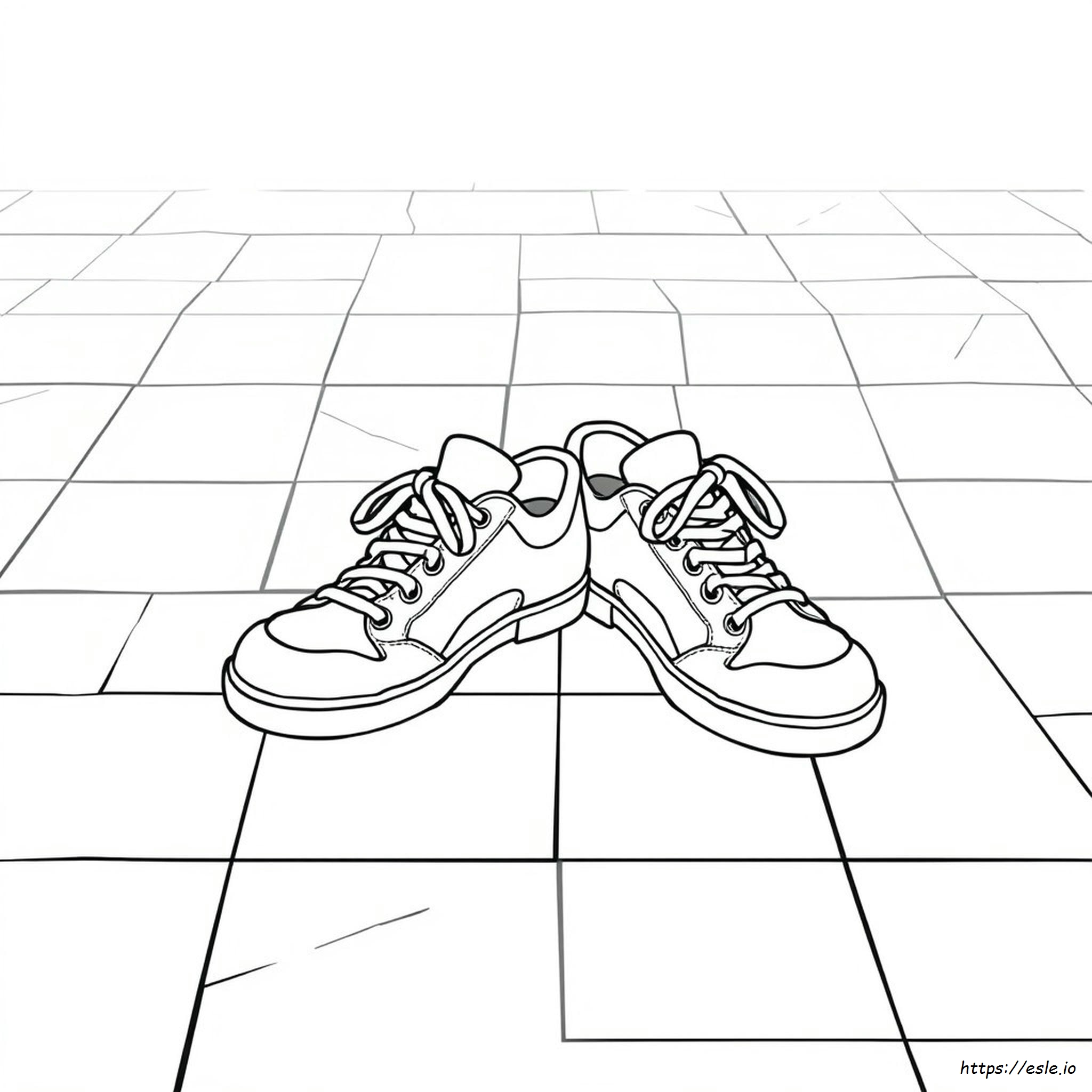Coloring Pictures Of Sneakers