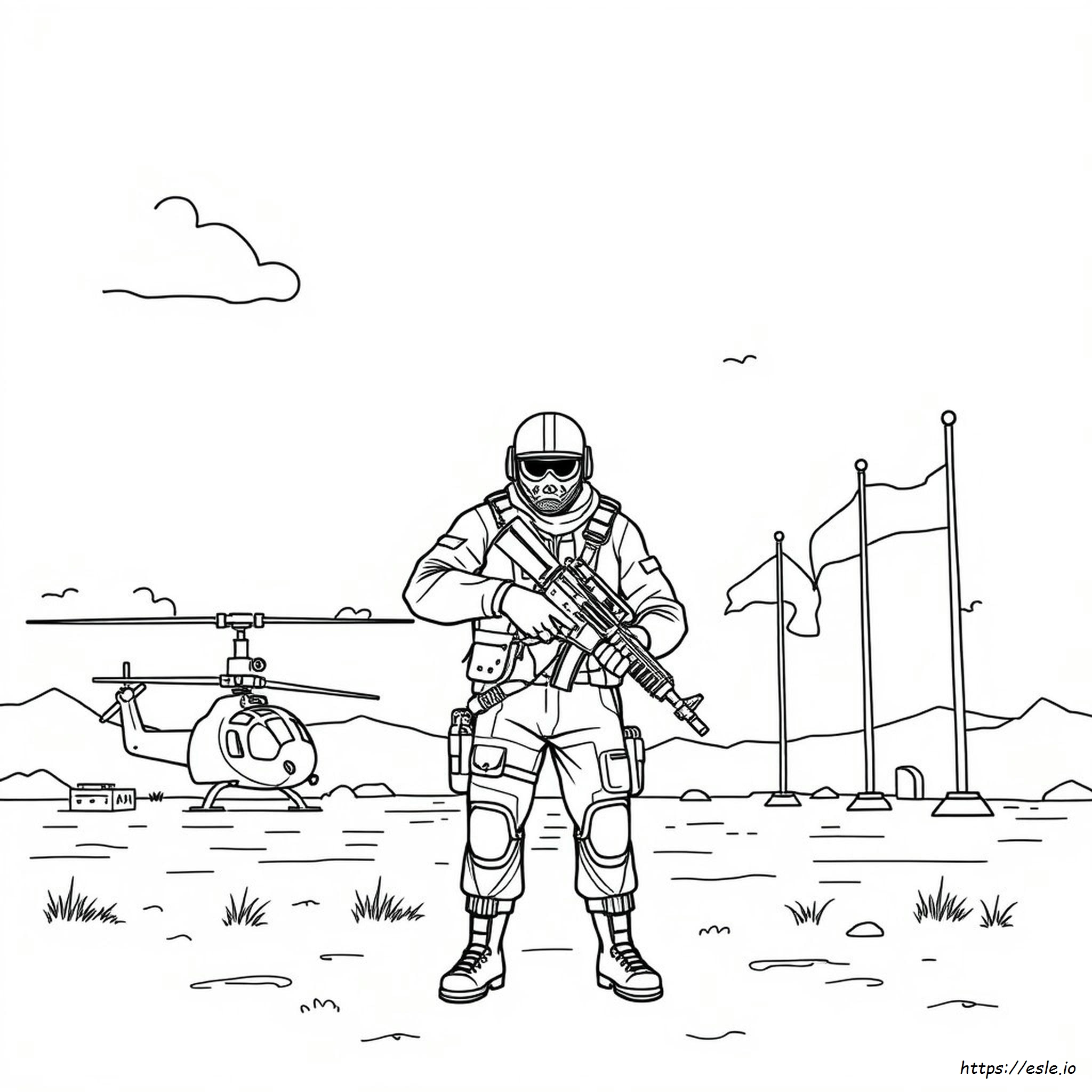 Printable Call Of Duty Coloring Pages