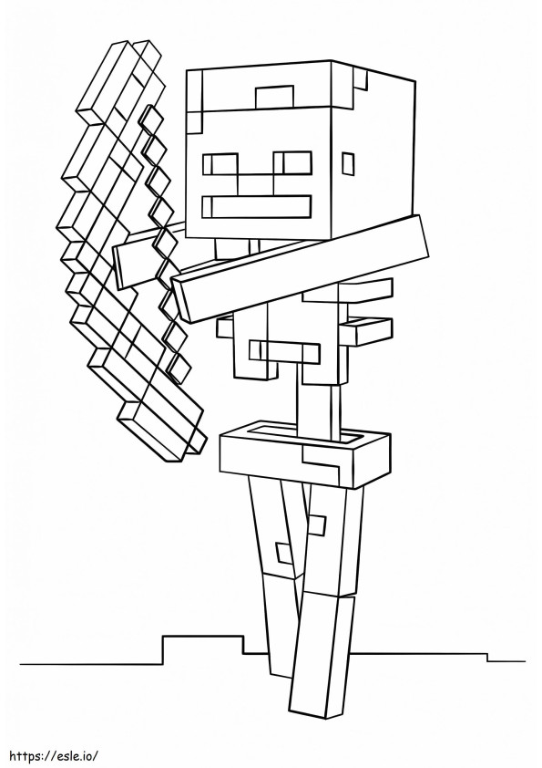 Coloriage Arc de soutien squelette à imprimer dessin
