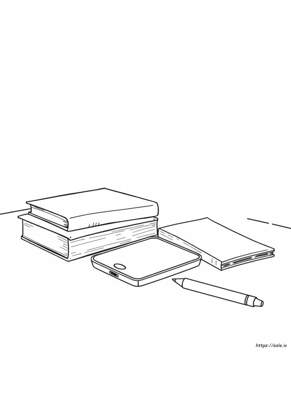 Celular Realista Para Colorir