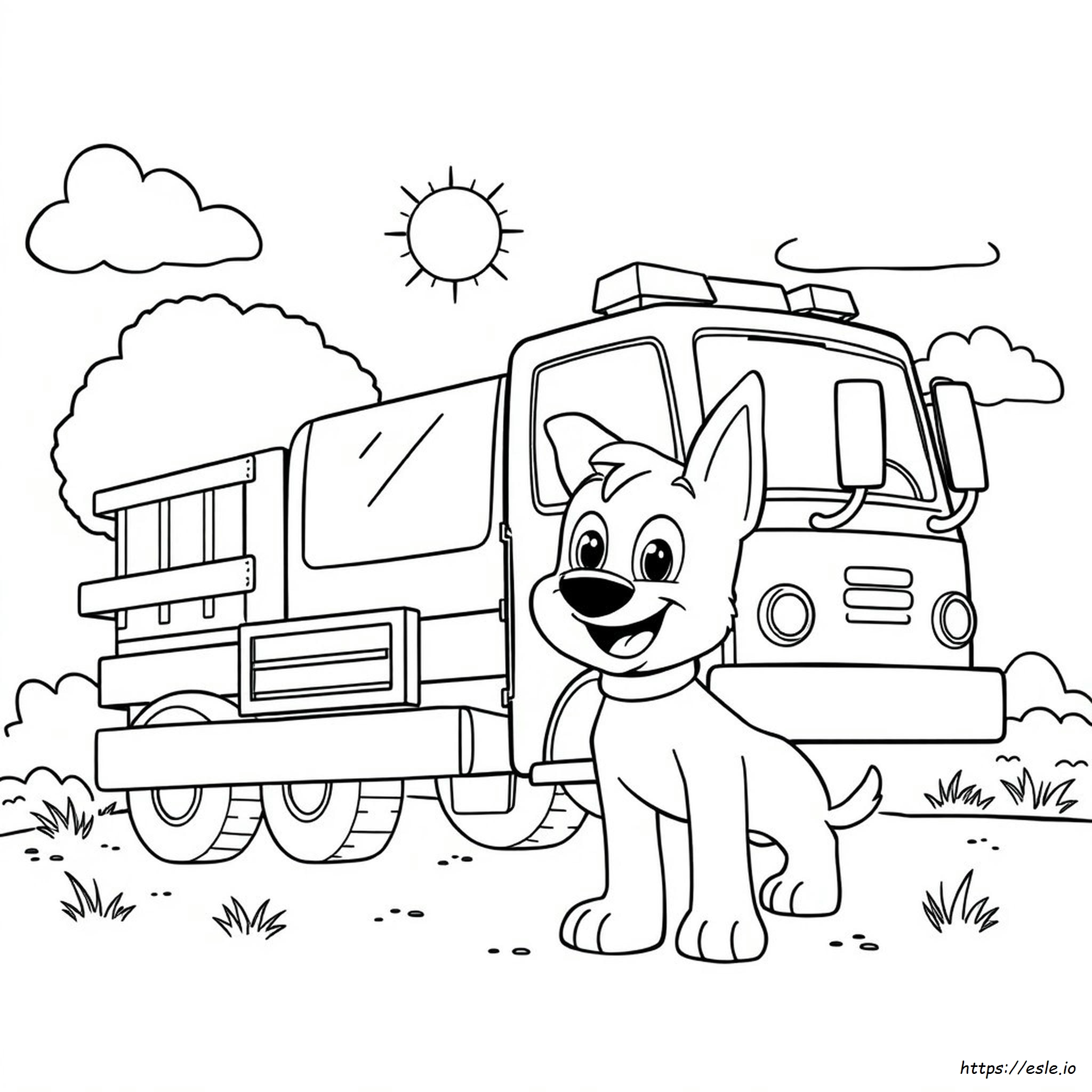 Full Page Bluey Coloring Pages