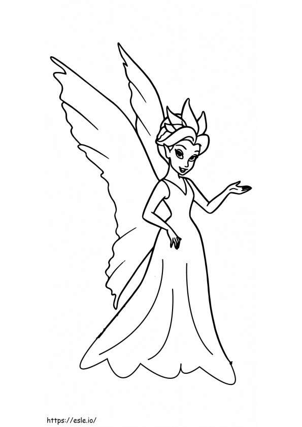 Fairy Princess Tulostettava 8 värityskuva