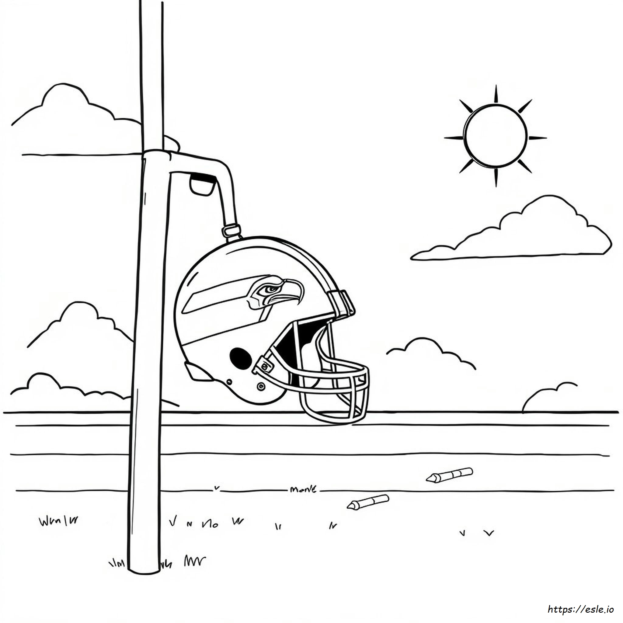 Seahawks Helmet Coloring Page