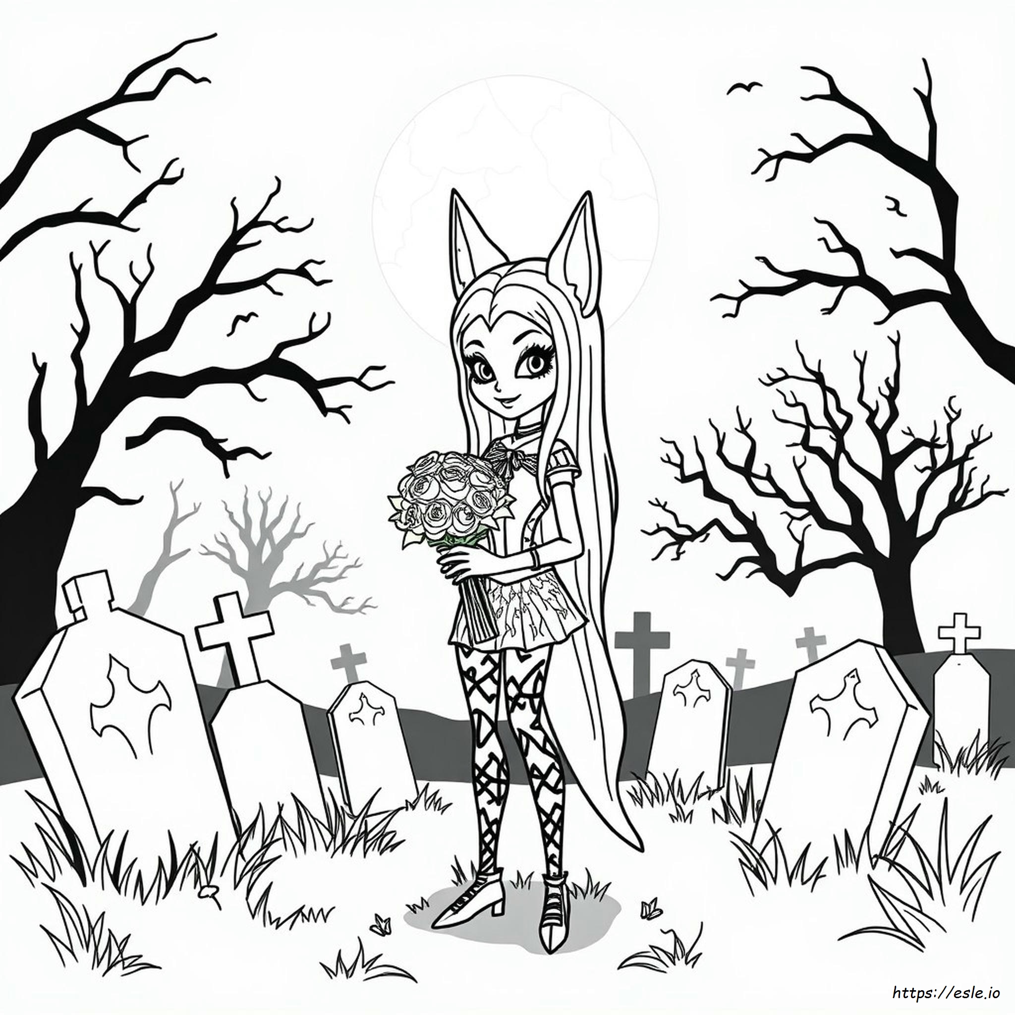 Clawdeen Wolf Colouring Pages