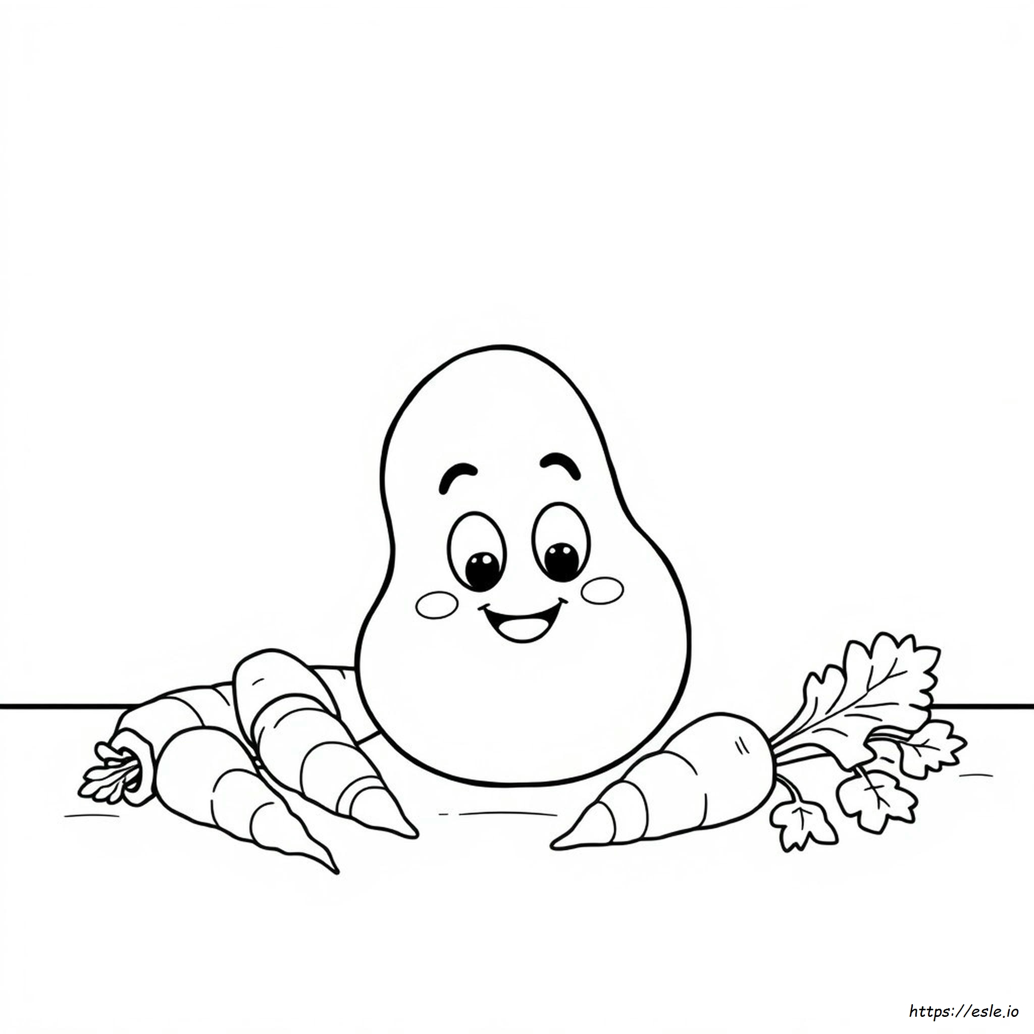 Potato Coloring Pages