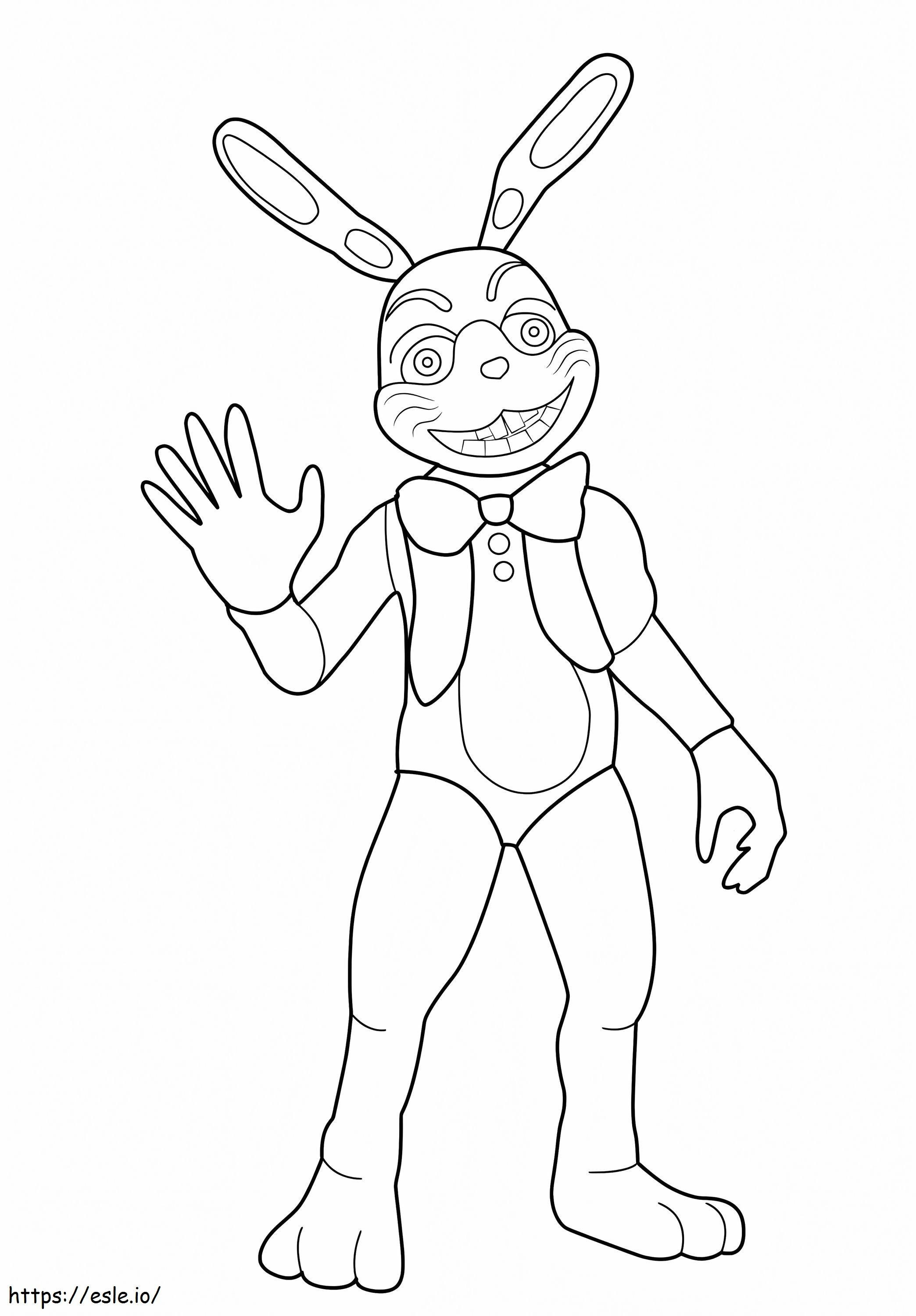 Glitchtrap FNAF coloring page