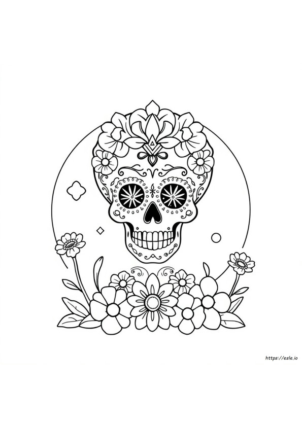 Calavera Kleurplaat Ideeën
