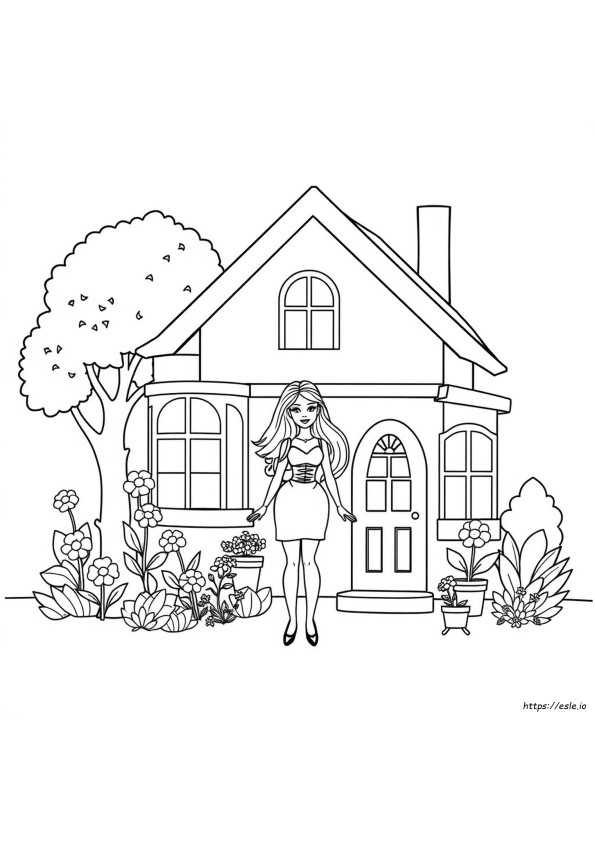 Disegni Da Colorare Della Casa Di Barbie
