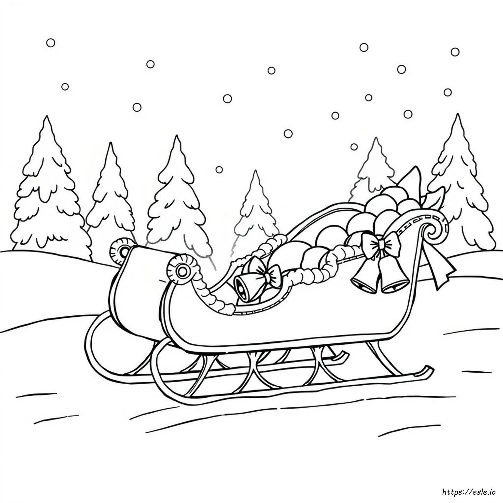 Sleigh Bells Coloring Pages