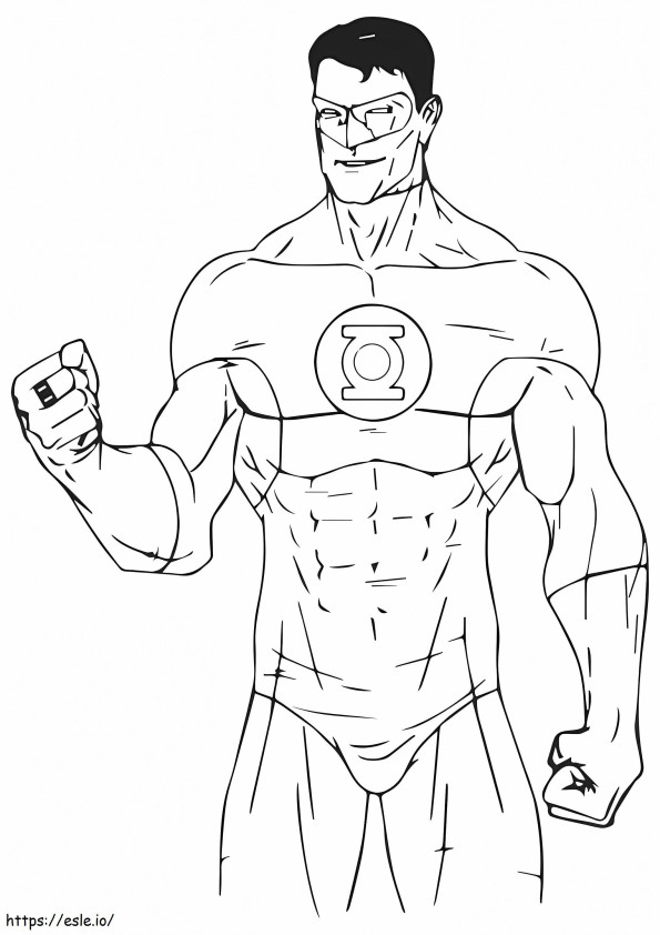 Guy Gardner A4 coloring page