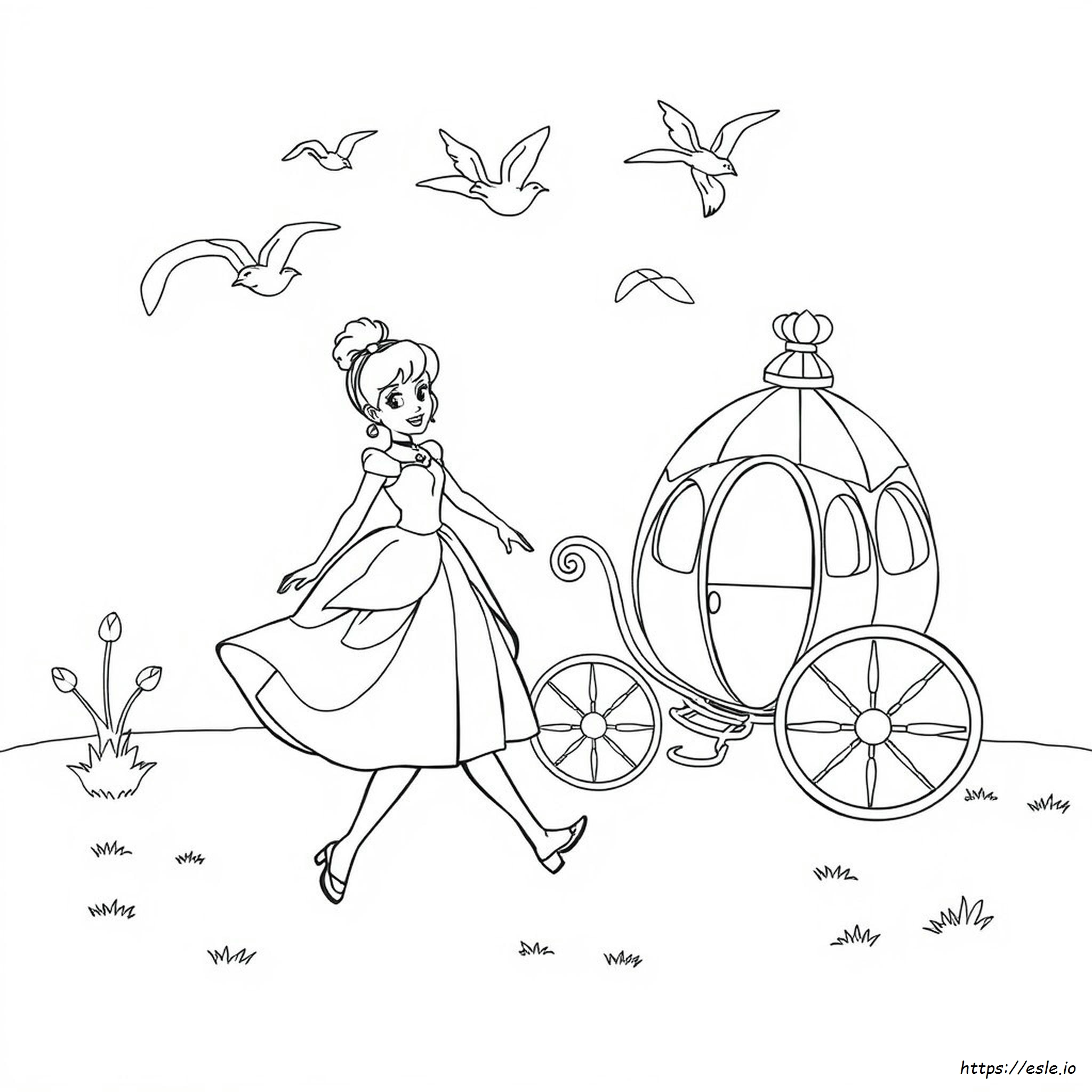 Cinderella Coloring Pages To Print