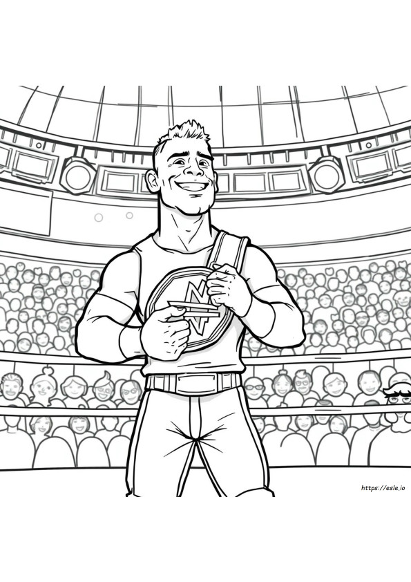 Coloriage Dessin Animé John Cena