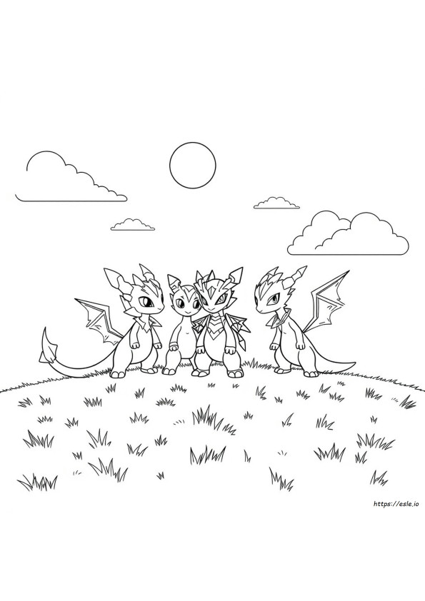 Ücretsiz Digimon Boyama Sayfaları