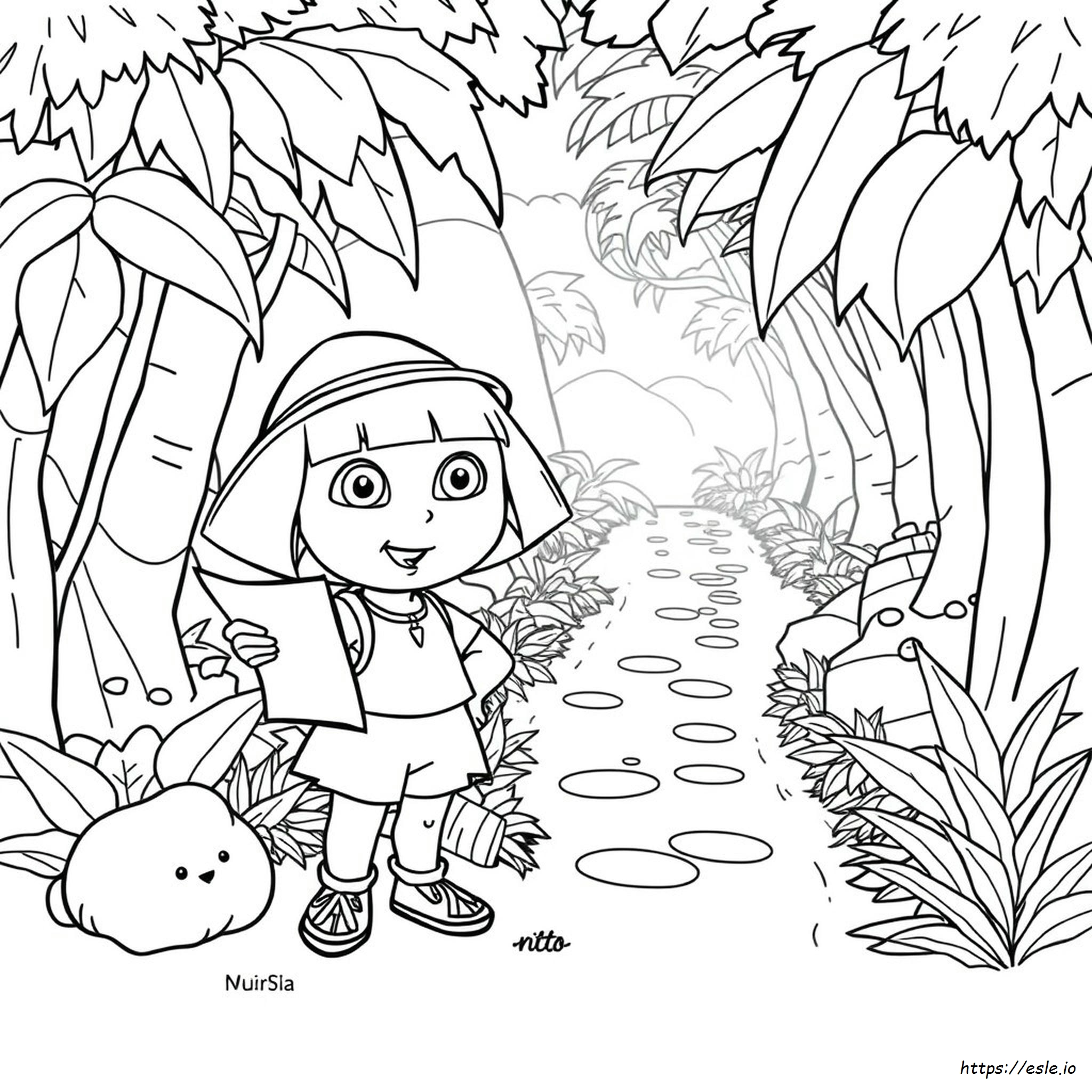 Dora The Explorer Coloring Pages To Print