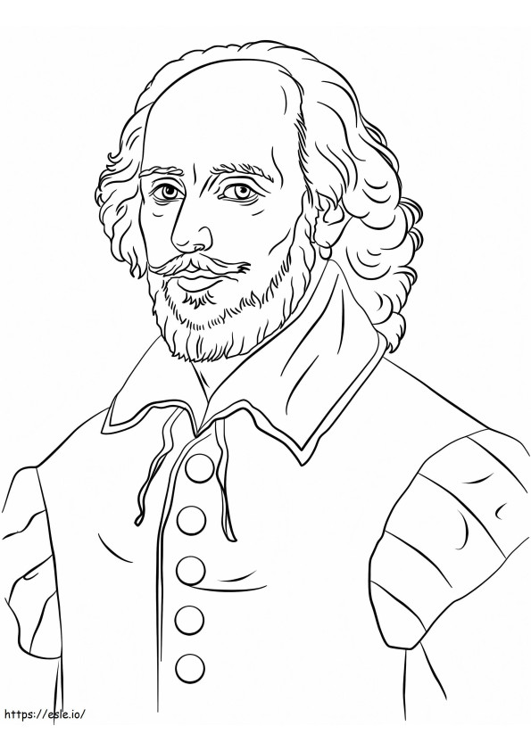 William Shakespeare coloring page