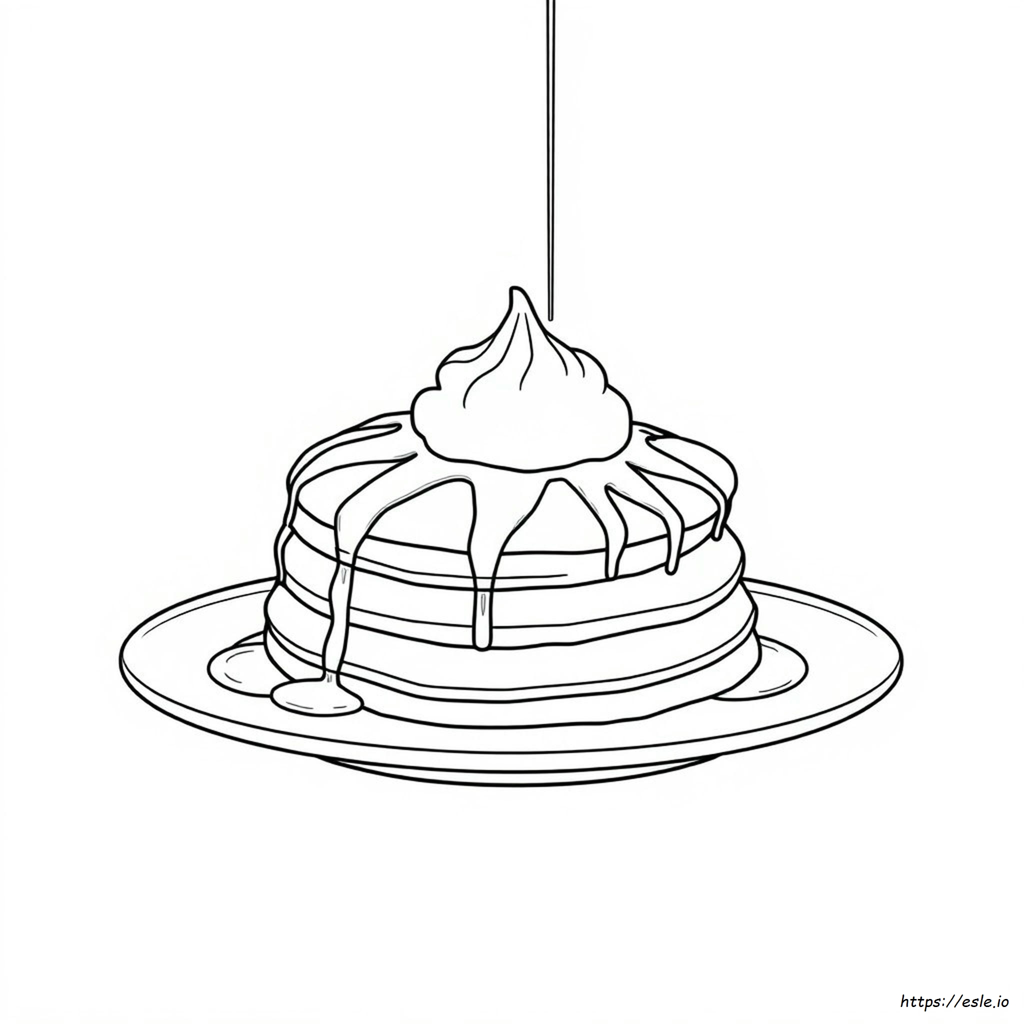 Coloring Page Of Pancakes