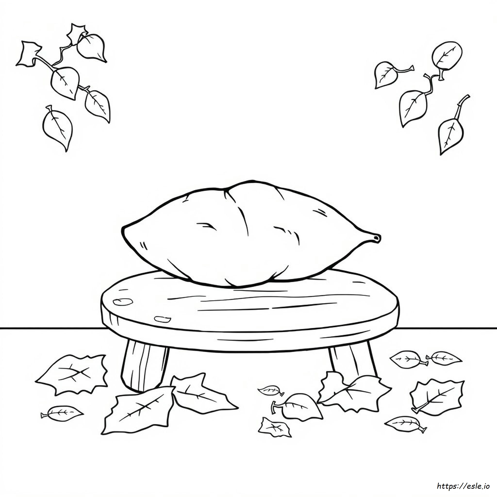 Sweet Potato Coloring Page