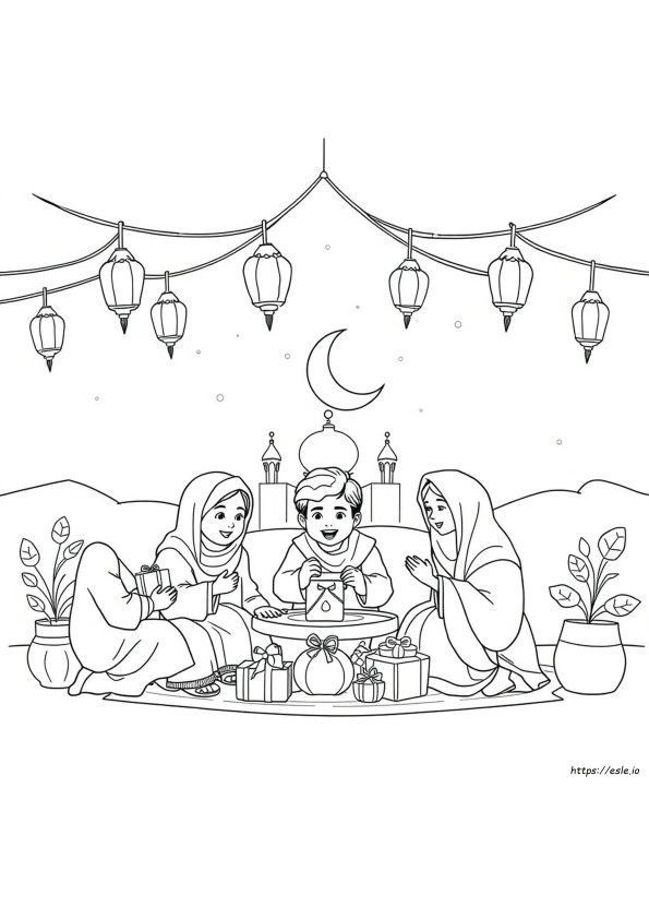 Ausmalbilder Fr Eid Mubarak