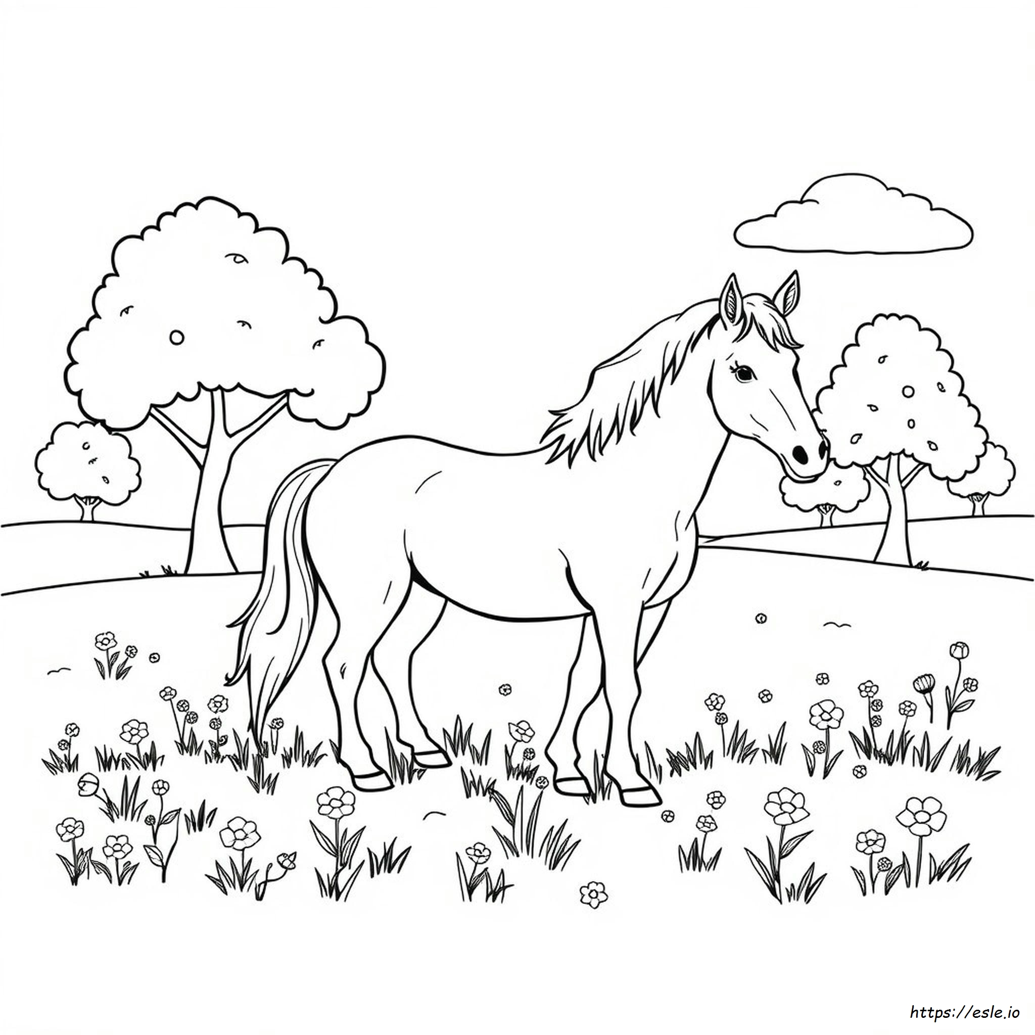 Free Coloring Pages Of Horses To Print