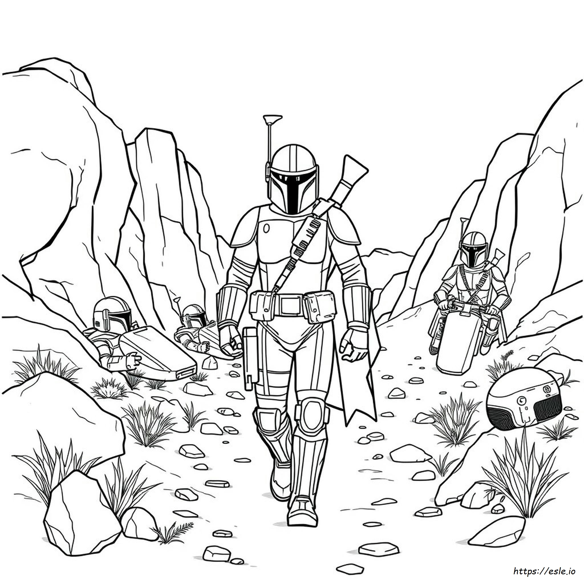 Mandalorian Coloring Pages Printable