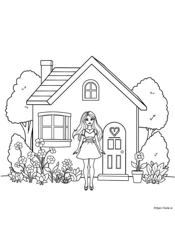 Disegni Da Colorare Della Casa Di Barbie