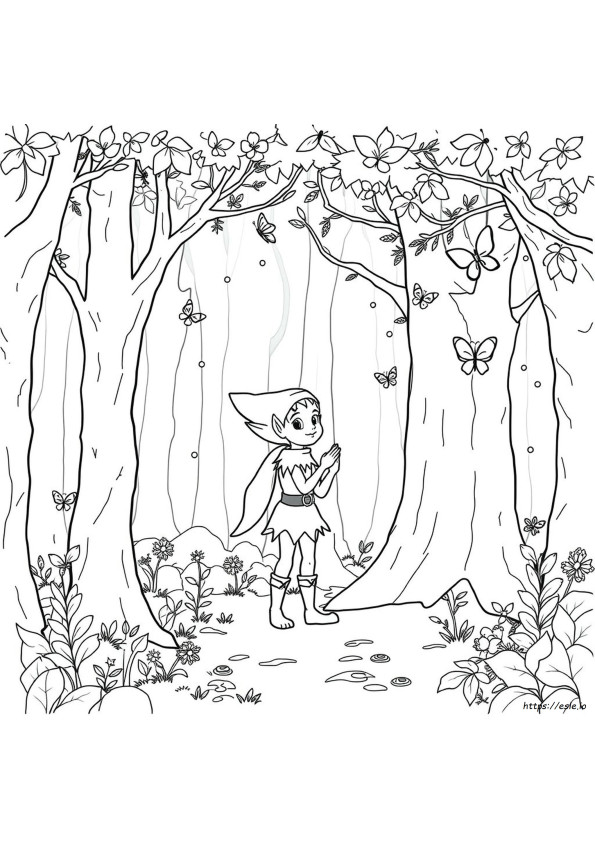 Elf De Colorat De Printat