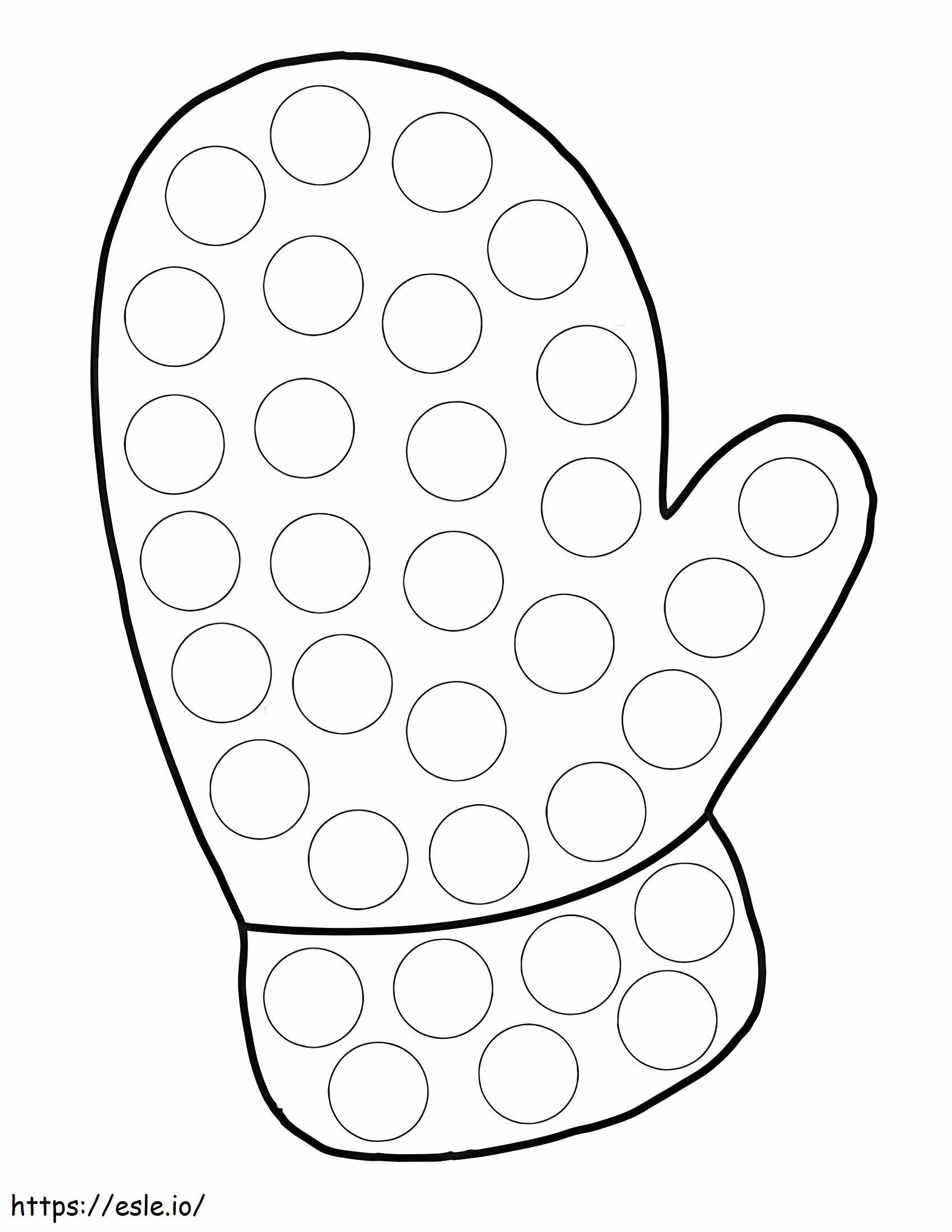 Center Dot Markers coloring page