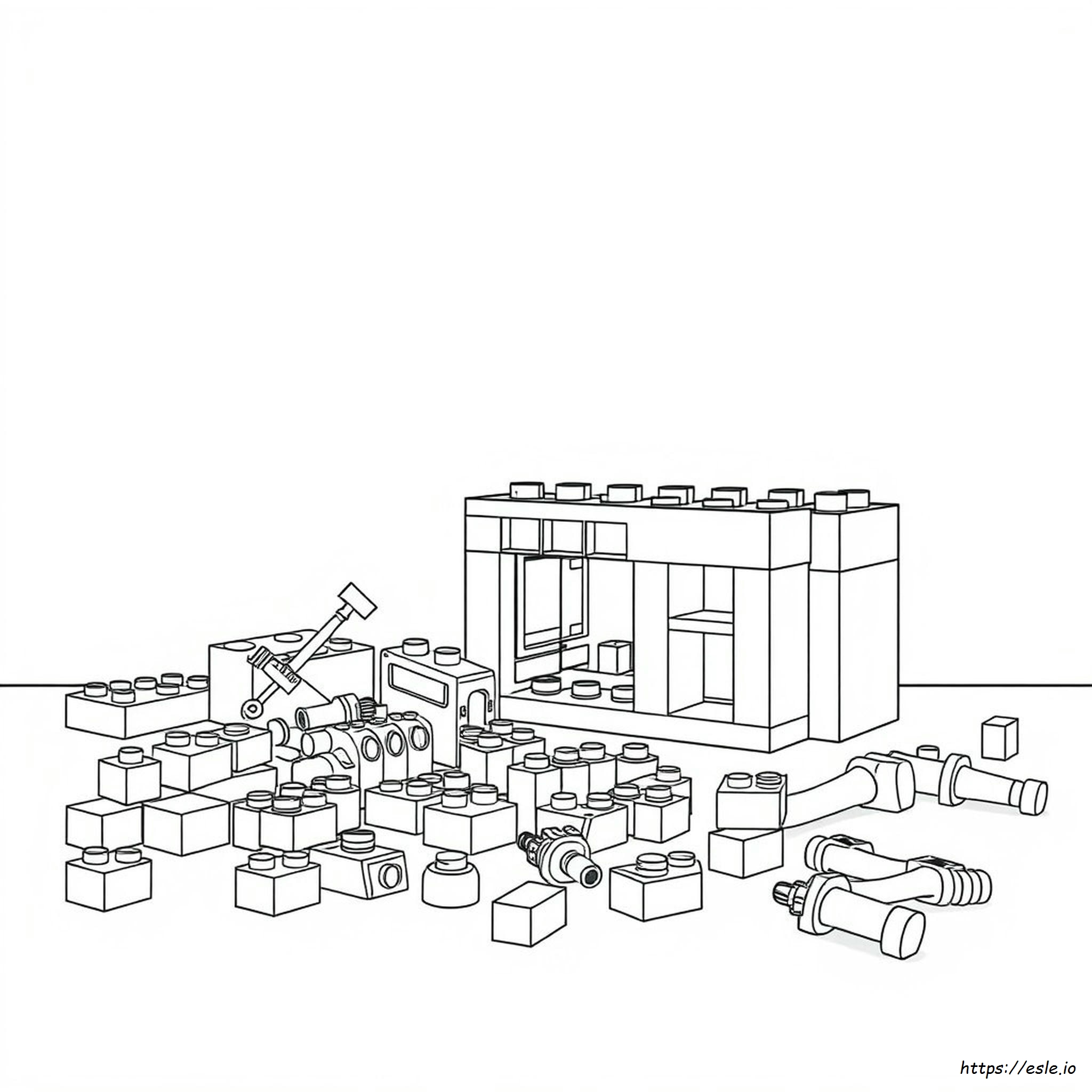 Lego Construction Coloring Pages