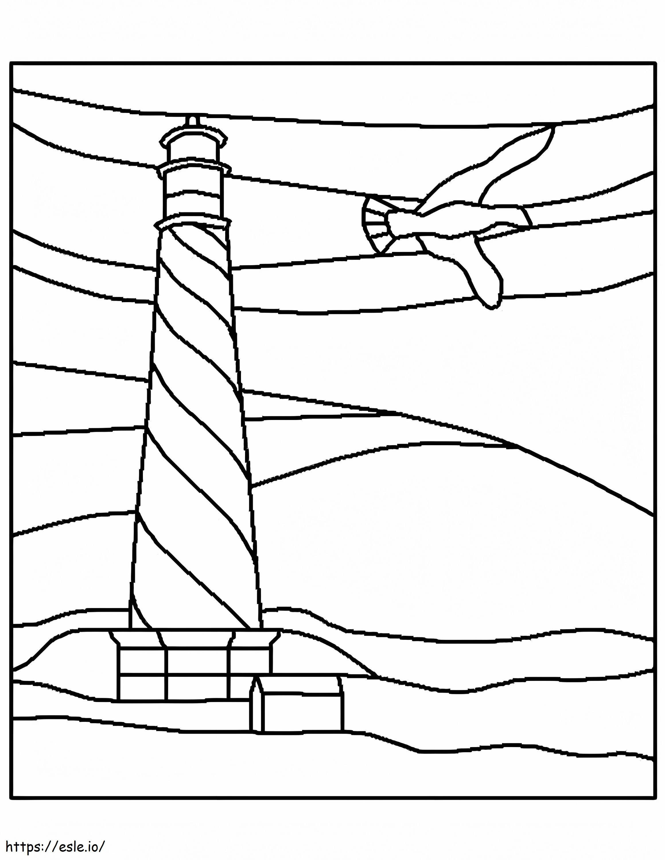 Lighthouse 10 coloring page