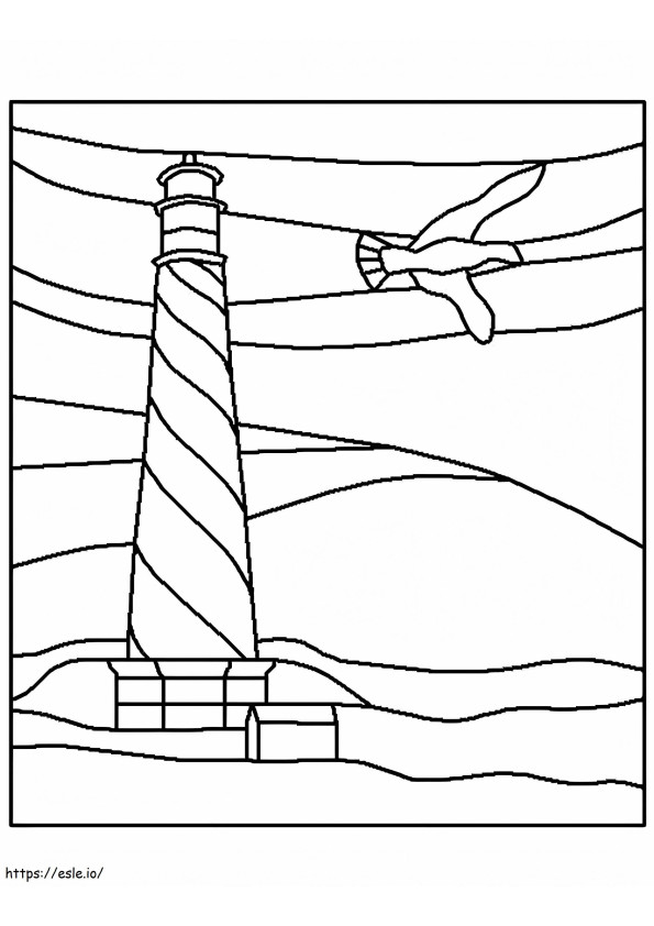 灯台 10 ぬりえ - 塗り絵