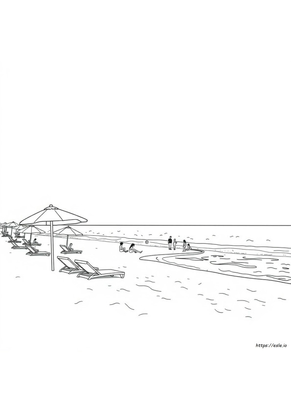 Beach Vacation Coloring Pages