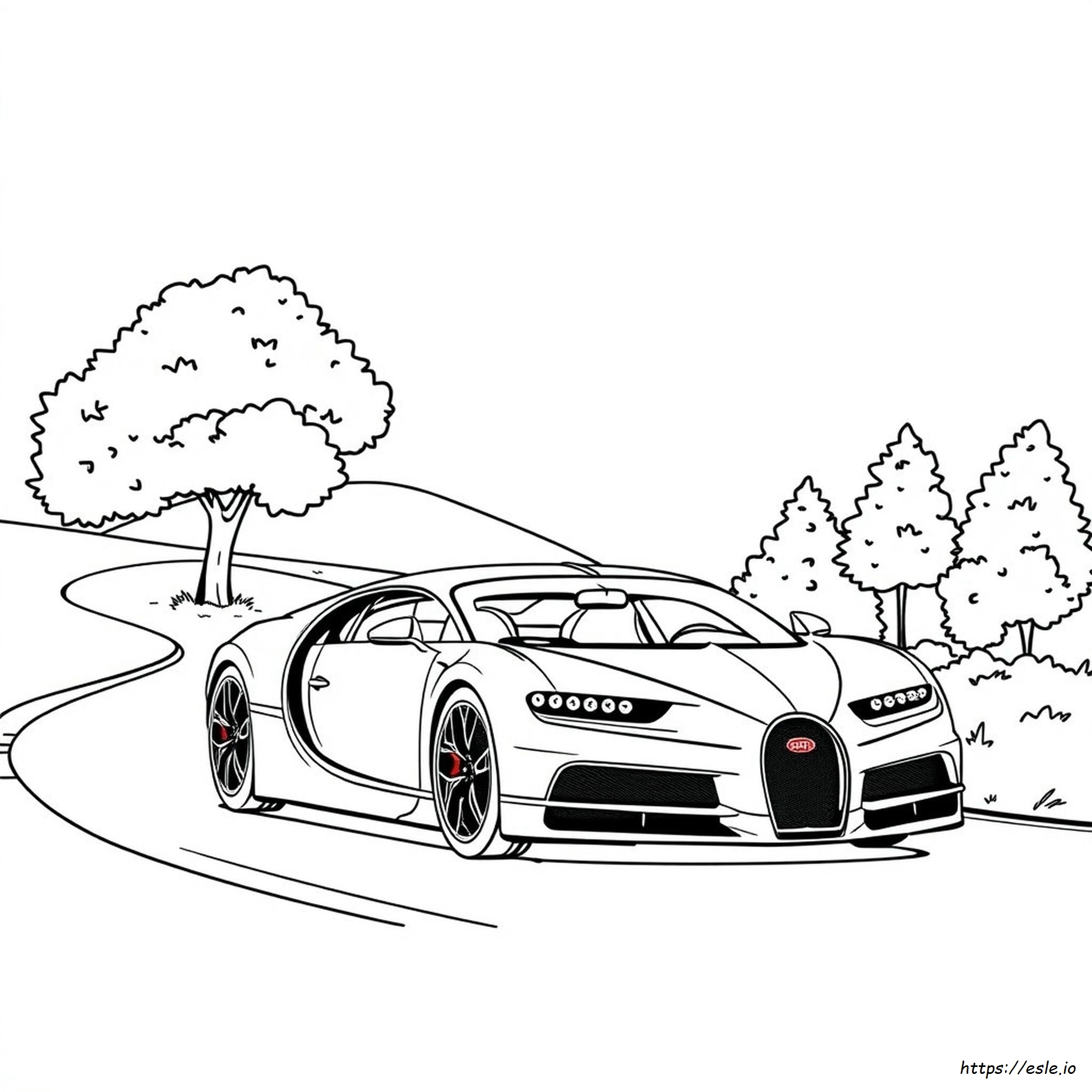 Sleek Bugatti Divo Coloring Page Pages Com Sketch Coloring Page