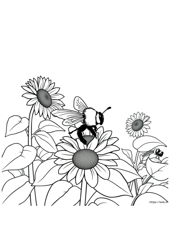 Abeja Para Colorear
