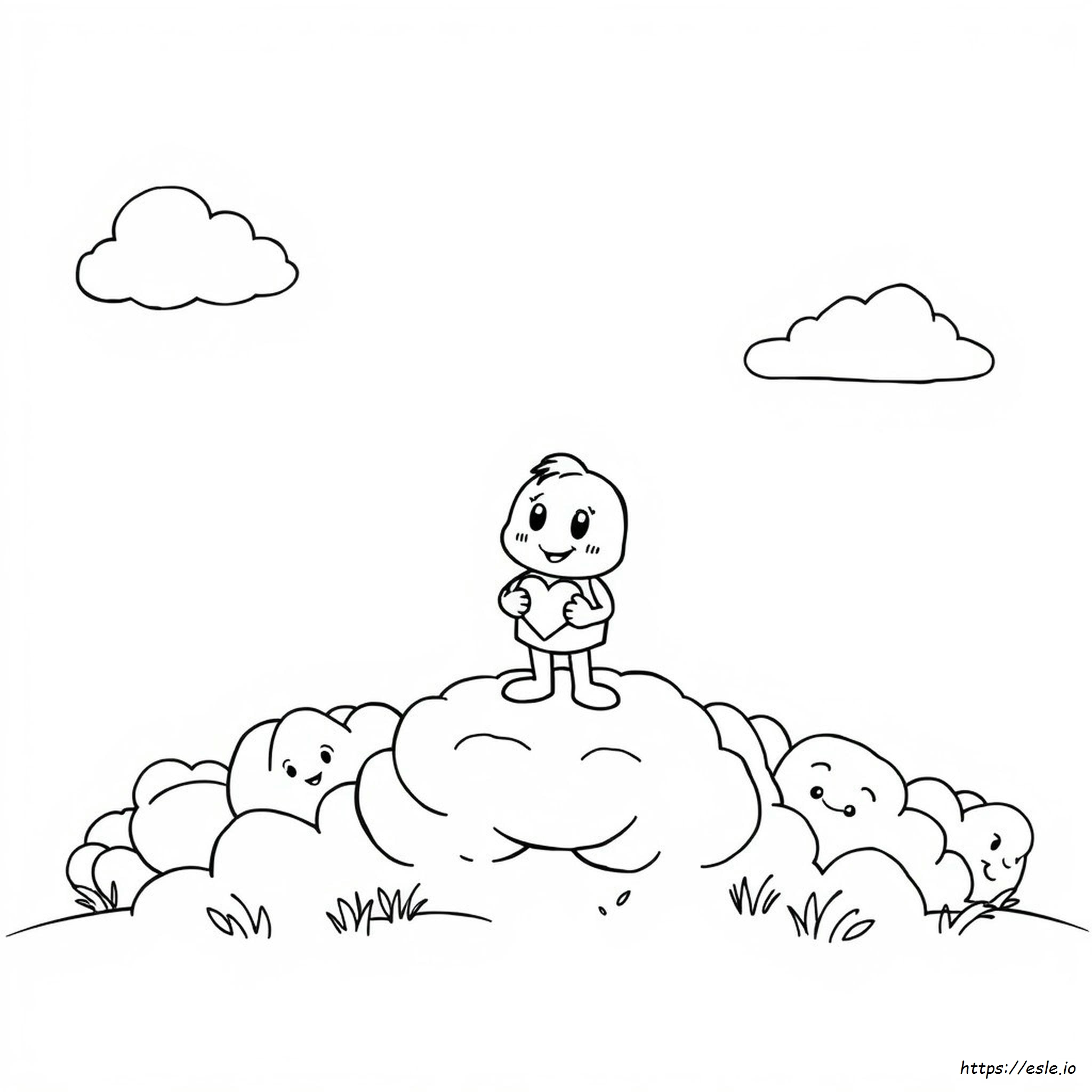 Red From Rainbow Friends Coloring Pages